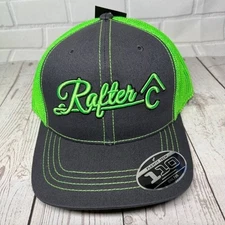 Ariat Hat Sports Rafter Western Flexfit Yupoong Trucker Snapback Cap Green