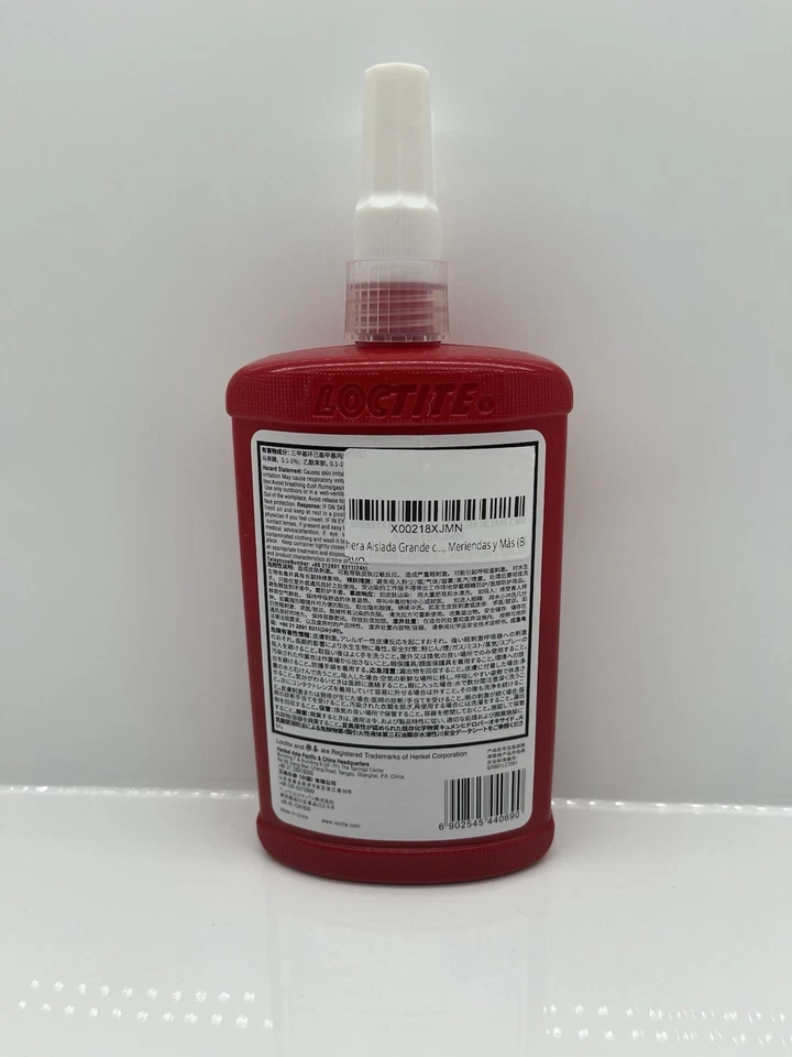 Loctite 263 250 ml tuerca de perno de alta resistencia bloqueador de rosca 8,45 oz EXP 02/27 (CANTIDAD 6) Foto 3 de 4