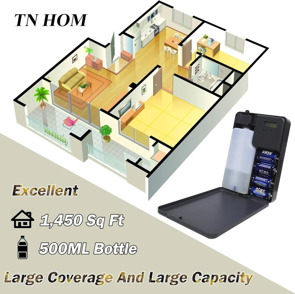 Máquina de ar perfumado TN HOM Smart Bluetooth 500ML Essent. Difusor de óleo (LEIA DESC.) - Imagem 3 de 4