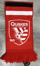 San Jose Earthquakes Scarf Soccer Quakes Ruffneck Scarves NWT!