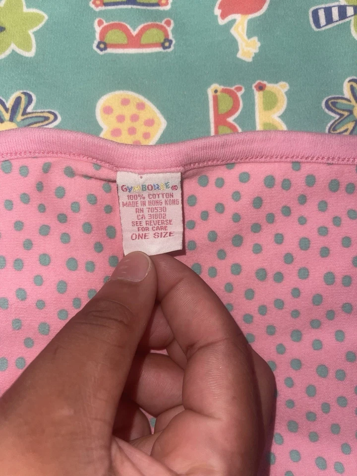 Manta de playa Gymboree bebé niña nueva vintage etiqueta arco iris Miami Foto 3 de 3