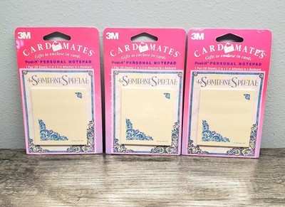 Vtg 1992 Post it 3M Card Mates Personal Notepad To Someone Special Lot Of 3 NOS 