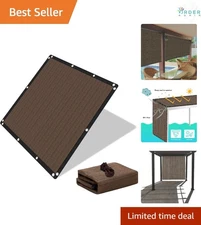 Sun Shade Cloth 3x6 Ft Mocha UV Protection Privacy Screen for Patio Garden