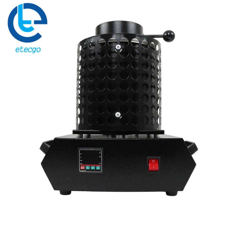 110V Upgraded Electric Gold Melting Furnace Forge kit 1400W Mesh 3KG Crucible
