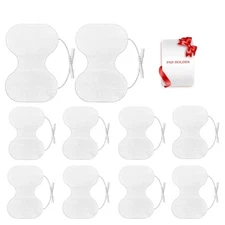TENS Unit Replacement Pads - Pack of 10 Extra Large Butterfly Shaped Electrode S