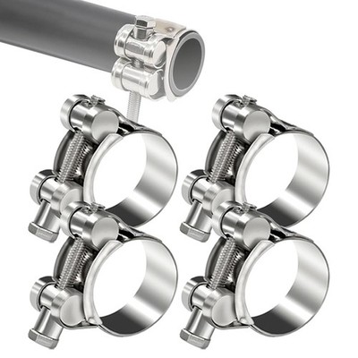 4 PCS 4043mm Stainless Steel TBolt Hose Clamp Heavy Duty DD0384043 Tube