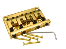 Gold L saddle Style High Mass Bass Bridge 4 String