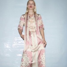 Antipodean Benni Dress Size 10 AU / 6 US Silk Wrap Neck