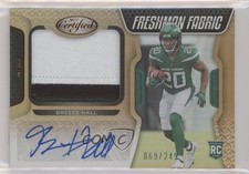 2022 Certified Freshman Fabric Signatures Mirror Bronze Breece Hall Auto qf8