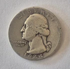 1944 P Washington Quarter - Circulated- Good Condition