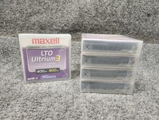 Maxell LTO Ultrium 3 1/2" Tape Data Cartridge 400GB/800GB Lot of 5 NEW/SEALED 
