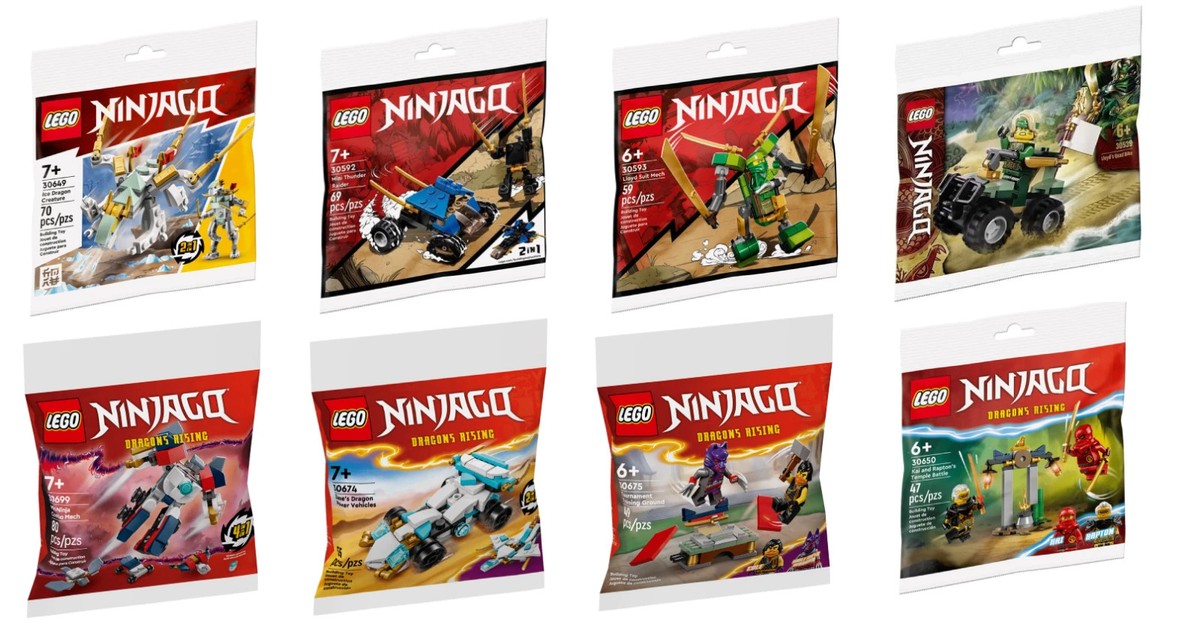 Lego Ninjago Poly Bag Sets Retired Rare New Factory Sealed You