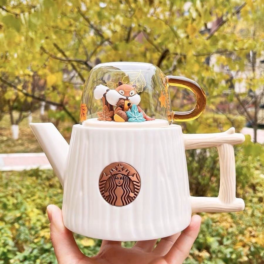 Starbucks Collection Chinese Style Ceramic Animal Tea Set-Premium