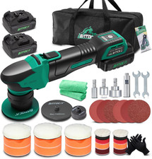 S4 Mini Lucidatrice Batteria,Lucidatura Rotativa & Orbitale,25Mm/75Mm Tamponi,Mo