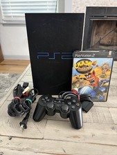 Sony PlayStation 2 Fat Black SCPH-30001 Console Controller Power Cord