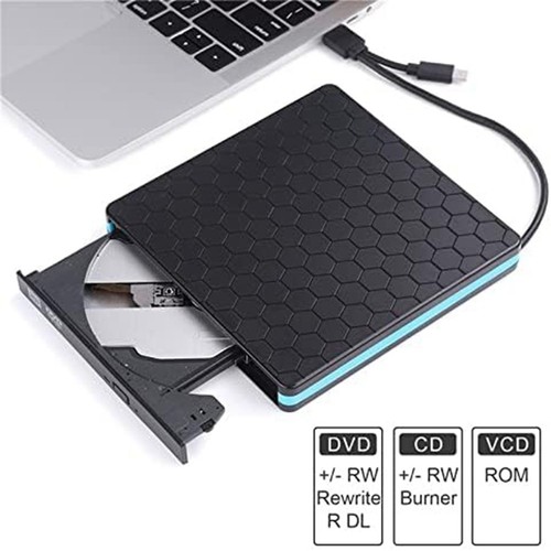 DVD Player External Optical Drive Type-C USB 3.0 2-In-1 CD/DVD Writer Card3528 - Afbeelding 5 van 6