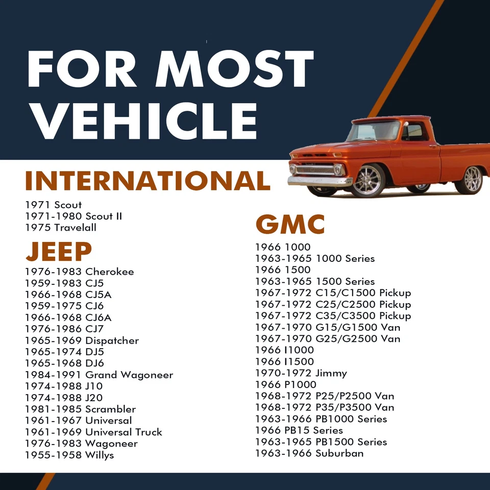 Пара задних амортизаторов для 1955-1958 Jeep Willys Exc. с 5 листовыми передними пружинами - Изображение 2 из 3