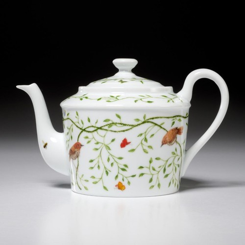 Raynaud Limoges Histoire Naturelle Wing Song Butterly Floral Tea Pot