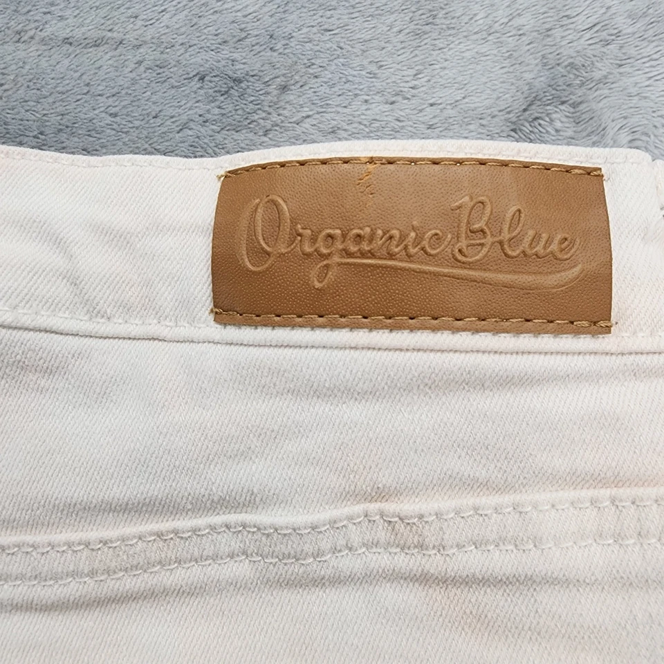 Organic Blue Shorts Womens 9/29 Pink Tie Dye Cutoff Mid Rise Stretch Denim - Image 4 of 4