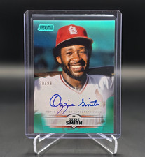 2025 Topps Stadium Club Baseball Ozzie Smith Autograph Teal /99 St Louis