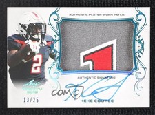 2018 Leaf Trinity Platinum Spectrum 13/25 Keke Coutee #PA-KC1 Patch Auto x3x