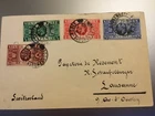 GB STAMPS RARE FIRST DAY COVER 1935 SILVER JUBILEE BOURNEMOUTH TO LAUSANNE