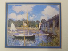 Lot of 2  Claude Monet Matted Lithograph Prints   9