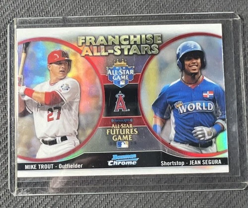 2012 Bowman Chrome Franchise All-Stars Mike Trout Jean Segura Angels Rookie Card