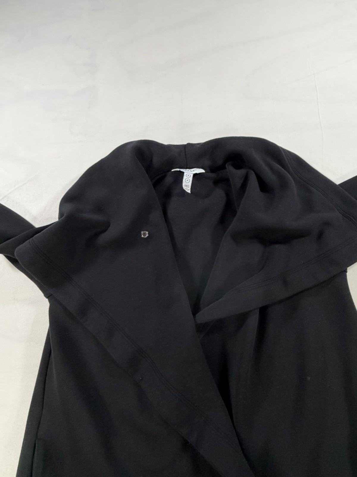 SPANX Air Essentials Black Open Wrap Cardigan Siz… - image 5