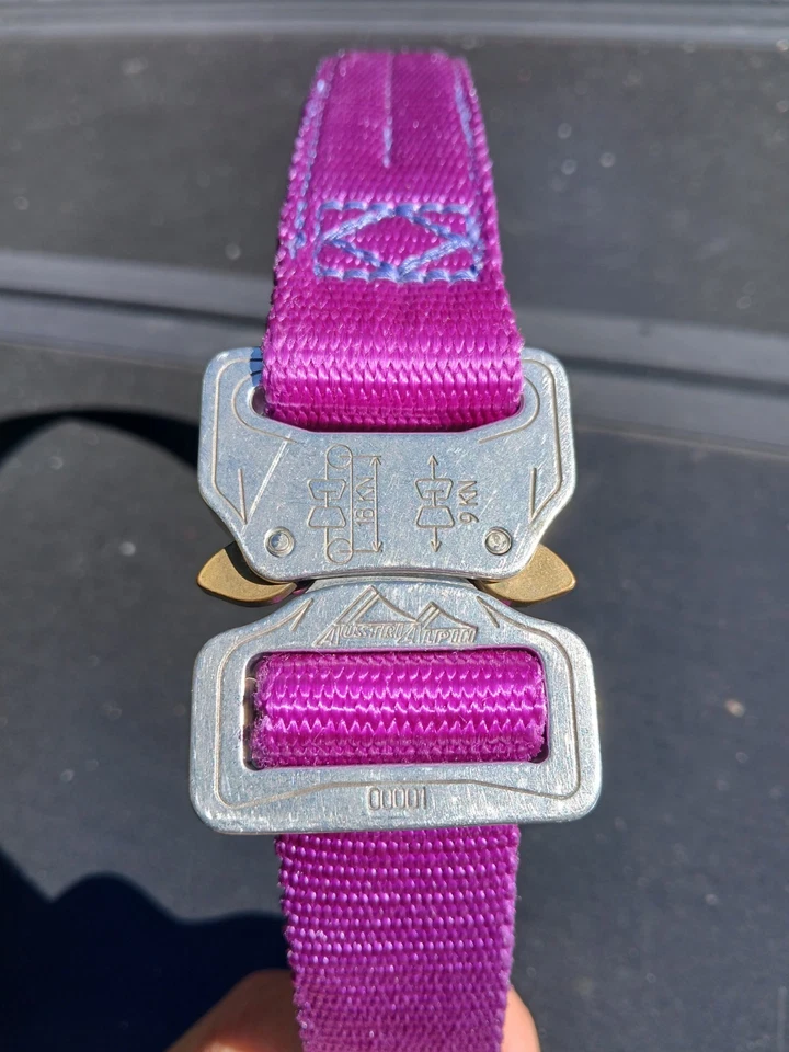 Crosstac Tactical Belt Purple Womens Size Small with Buckle Adjustable Nylon - Image 2 of 4