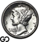 1936 Mercury Dime Gem BU++