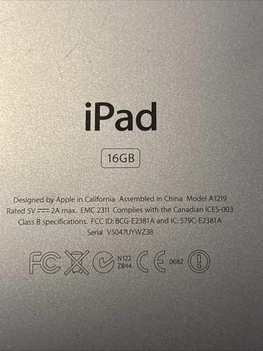 Apple iPad 1st Generation 16GB A1219 Working W Cord & Targus Case Bundle - Afbeelding 9 van 9