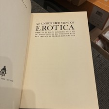 An Unhurried View of Erotica - by Ralph Ginzburg - Vintage Hardcover Book 1958