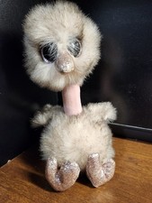 TY Beanie Boos Henna The Ostrich 8" Plush Stuffed Animal Brown Pink Sparkle Bird