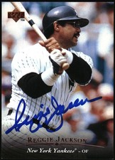 1995 Upper Deck Autographs Exchange Reggie Jackson AC1 Auto