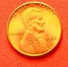 1952-S Lincoln Wheat Cent Penny GEM RD BU From an Original Bank Roll