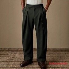Mens Suit Pants Casual Slim Pants Workout Business Office Long Dress Trousers