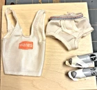 VTG HANES Underwear Set #1931 Tank Top/Briefs/Slippers for Ken/Barbie 1980s