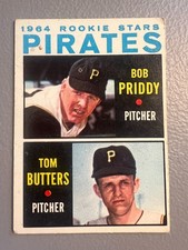 1964 Topps Baseball - PIRATES Rookie Stars - Bob Priddy / Tom Butters #74 - VG+