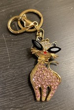 Bag Charm Keychain   Luxury, Rhinestone Cat, Queen, Bling Bag Charm Keychain
