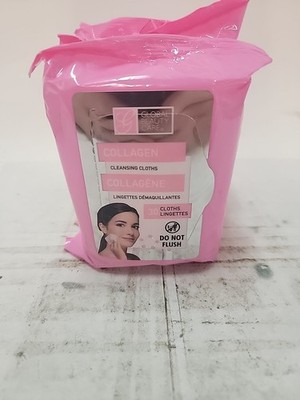 Lot Of (4) Global Beauty Care Collagen Cleansing Cloths