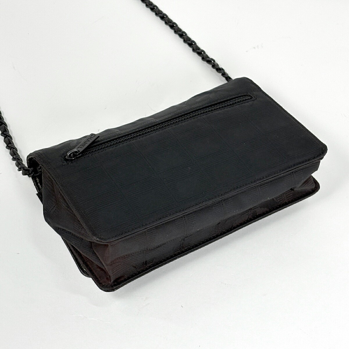 CHANEL New Travel Line Chain Wallet Coco Mark Shoulder Bag Nylon #BS1138 thumbnail 2