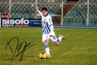 Matteo Dagasso Autographed Photo Signed Photo PROOF Autograph Pescara Calcio