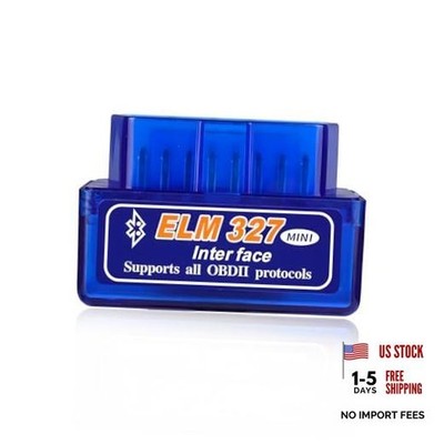 ELM327 OBDII Car Auto Diagnostic Scanner, OBD2 Bluetooth Scan Tool Mini Engine