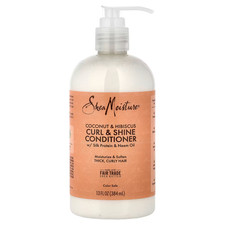 SheaMoisture Curl and Shine Conditioner For Curly Hair Coconut Hibiscus 13oz