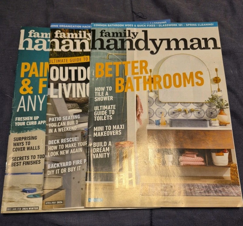 Set Of 3 2024 The Family Handyman Magazines 