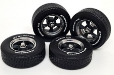 Kk 118 Ford Mustang 4x Wheels Tyres Suit Gt Bullitt Model Car Modify Etc