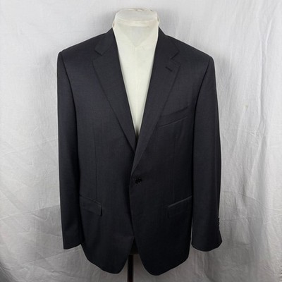 Canali Water Resistant Sport Coat 54R 44R Gray Wool Made Italy Harry Rosen