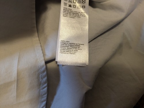 Allsaints Riviera Shirt Mens Large Grey Long Sleeve Button Up Cotton Classic - Picture 7 of 10