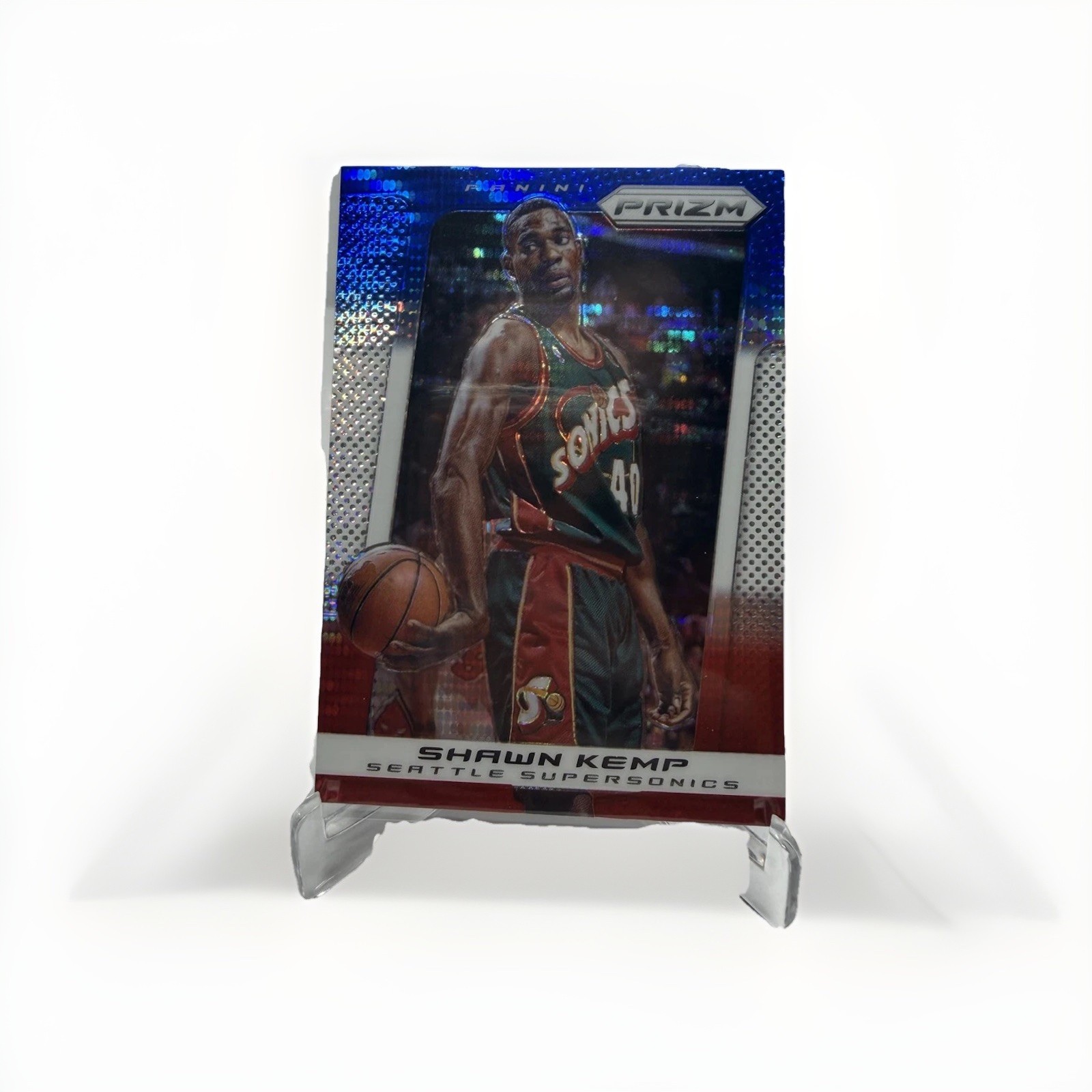 2013-14 Panini Prizm - Blue White & Red Pulsar Prizm Shawn Kemp #72